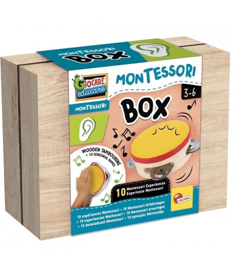 Tambourin en bois - LISCIANI - Jouez et aiguisez votre audition