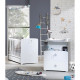 Chambre bébé duo Nao: lit 120x60, commode a langer - Babyprice - Blanc
