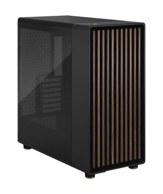 Boîtier PC - FRACTAL DESIGN - North XL Charcoal Black TG Dark - FD-C-NOR1X-02 - E-ATX - Design élégant en bois et en alliage