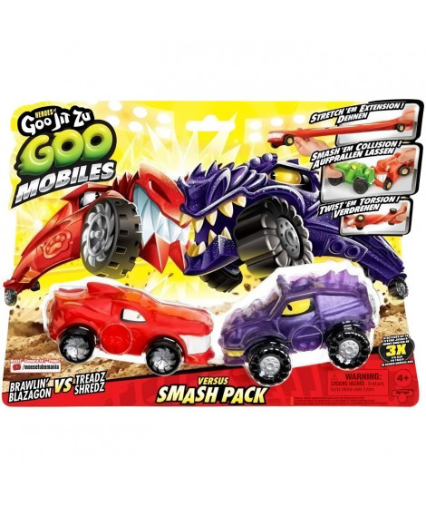 Véhicules miniatures - MOOSE TOYS - GOO MOBILES - BLAZAGON VS TREADS SHREDZ