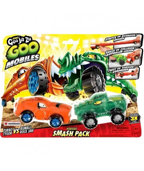 Véhicules miniatures - MOOSE TOYS - GOO MOBILES - TURBO TYGER VS RUMBLER JAW