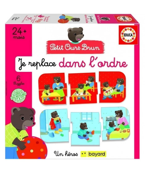 Jeu d'apprentissage - EDUCA - J'Associe Les Séquences Logiques - Petit ours brun
