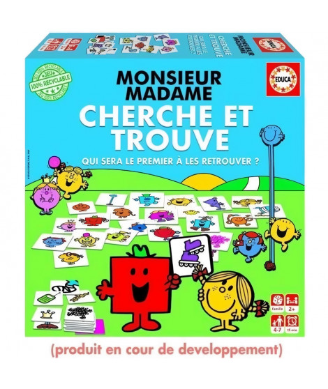 Jeu d'apprentissage - EDUCA - Monsieur Madame - Cherche Et Trouve
