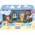 Figurines miniatures - MOOSE TOYS - La famille a la Plage (4 figurines) - Bluey