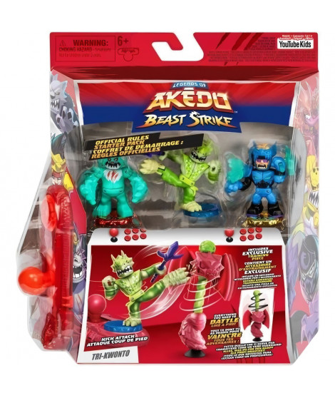 Figurines miniatures - MOOSE TOYS - Starter Pack Beast Strike - Akedo