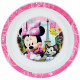 Lot Vaisselle Disney Minnie - FUN HOUSE - 006377 - Verre, Assiette Creuse, Assiette Plate, Gourde, Boîte Goûter et Couverts