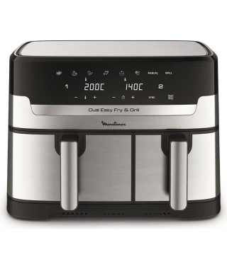 MOULINEX - Friteuse a air - 8.3 L - 2540W - Air Dual Easy Fry & Grill - inox - EZ905D20