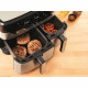 MOULINEX - Friteuse a air - 8.3 L - 2540W - Air Dual Easy Fry & Grill - inox - EZ905D20
