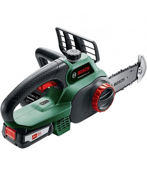 BOSCH Tronçonneuse sans fil - UniversalChain 18 (LIvré avec : 1 batterie 18V 2,5Ah)