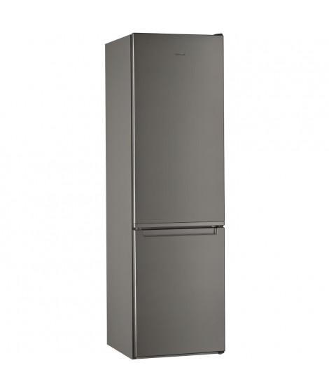 Réfrigérateur congélateur bas - WHIRLPOOL W5921EOX2 - 372 L (261L +111 L) - Froid statique - L59,5 cm x H 201,1 cm - Optic inox