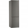 Réfrigérateur congélateur bas - WHIRLPOOL W5921EOX2 - 372 L (261L +111 L) - Froid statique - L59,5 cm x H 201,1 cm - Optic inox