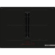 Table induction aspirante - BOSCH SER6 - PVQ711H26E Noir - 4-foyers - Home Connect - L710xP522 mm