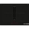 Table induction aspirante - BOSCH SER6 - PVQ711H26E Noir - 4-foyers - Home Connect - L710xP522 mm
