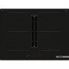 Table induction aspirante - BOSCH SER6 - PVQ711H26E Noir - 4-foyers - Home Connect - L710xP522 mm