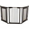 Barriere de sécurité - DREAMBABY - DENVER - 3 panneaux - 85,5-200 x 74 cm - Bidirectionnel - Noir