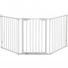 Barriere de sécurité - DREAMBABY - NEWPORT - 3 panneaux - 85,5-200 x 74 cm - Bidirectionnel - Blanc
