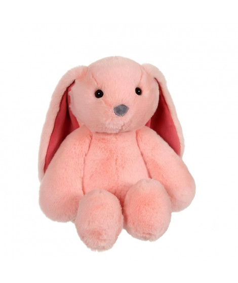 Peluche Lapin Trendy Bunny - GIPSY TOYS - Rose, 28 cm