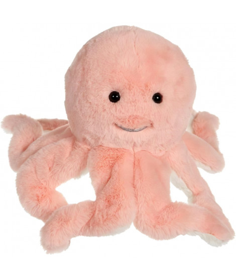 Peluche Pieuvre - GIPSY TOYS - Rose, 32 cm