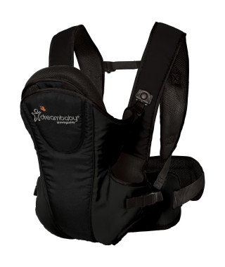 Porte-bébé ajustable 3-1 - DREAMBABY - MANHATTAN - Confortable et polyvalent - Nouveau-né a enfant jusqu'a 15 kg - Noir