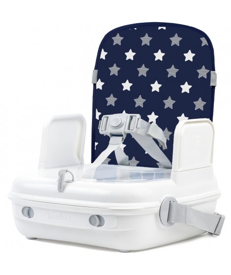 Réhausseur bébé pour table a manger - BENBAT - Portable et lavable - Facile a plier - Harnais de sécurité réglable - Marine