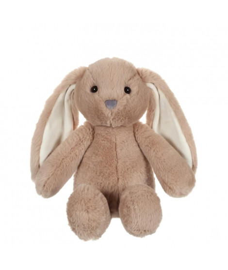 Peluche Lapin Trendy Bunny - GIPSY TOYS - Marron, 28 cm