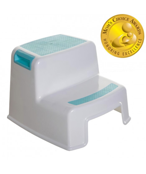 Tabouret marchepied - DREAMBABY - 2 UP - Antidérapant et texturé - Jusqu'a 80 kg pour les petits et les adultes - Aqua