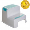 Tabouret marchepied - DREAMBABY - 2 UP - Antidérapant et texturé - Jusqu'a 80 kg pour les petits et les adultes - Aqua