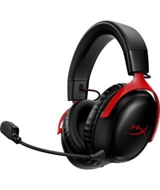 Casque Gamer Sans Fil - HyperX Cloud III - pour PC & console - Noir/Rouge