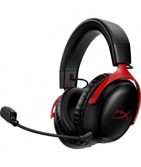 Casque Gamer Sans Fil - HyperX Cloud III - pour PC & console - Noir/Rouge