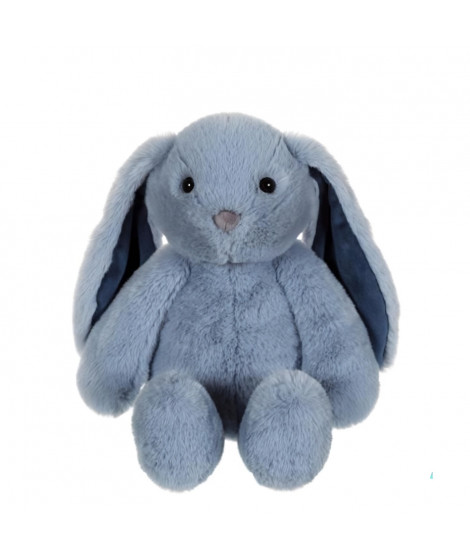 Peluche Lapin Trendy Bunny - GIPSY TOYS - Bleu, 28 cm