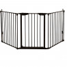 Barriere de sécurité - DREAMBABY - NEWPORT - 3 panneaux - 85,5-200 x 74 cm - Bidirectionnel - Noir