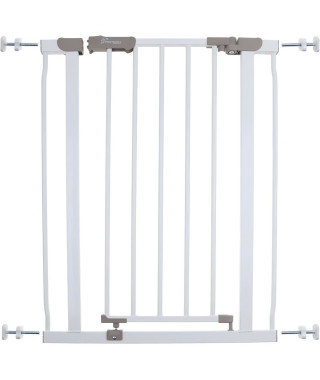Barriere de sécurité - DREAMBABY - AVA - Montée par pression - 61-68 x 76 cm - Double verrouillage - Blanc