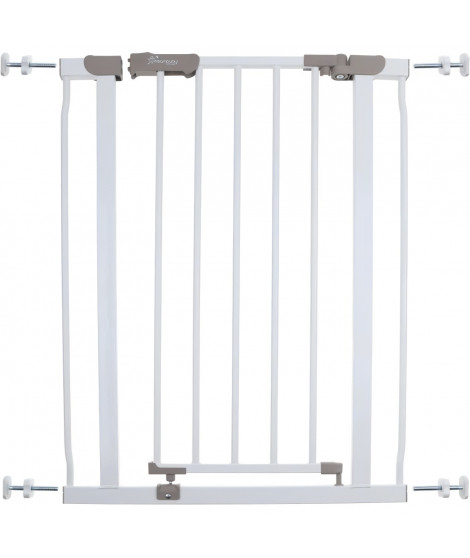 Barriere de sécurité - DREAMBABY - AVA - Montée par pression - 61-68 x 76 cm - Double verrouillage - Blanc