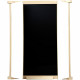Tableau Triptyque Mural en Bois Naturel - JEUJURA - Ardoise Centrale et Volets Craie/Feutre, Accessoires Inclus, 82x56 cm