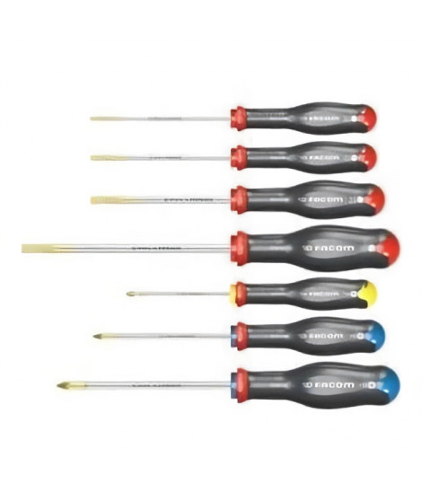 Jeu de 7 tournevis PROTWIST - FACOM - AT.7PB