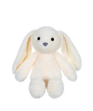 Peluche Lapin Trendy Bunny - GIPSY TOYS - Creme, 28 cm