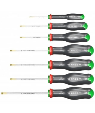 Jeu de 7 tournevis PROTWIST Torx et Resistorx - FACOM - ATXR.J7PB