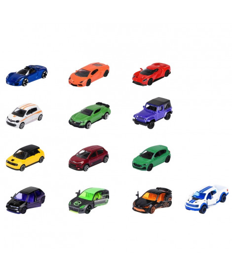 Majorette - Set de 13 voitures miniatures - 9 + 4 exclusives - Métal -