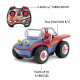 Jada - Marvel - Voiture Radiocommandée Spiderman - Fonction turbo - Figurine incluse - Des 6ans