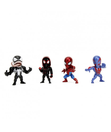 Jada - Figurine Marvel - Set 4 pieces Spiderman - Métal - 6cm - Des 8ans