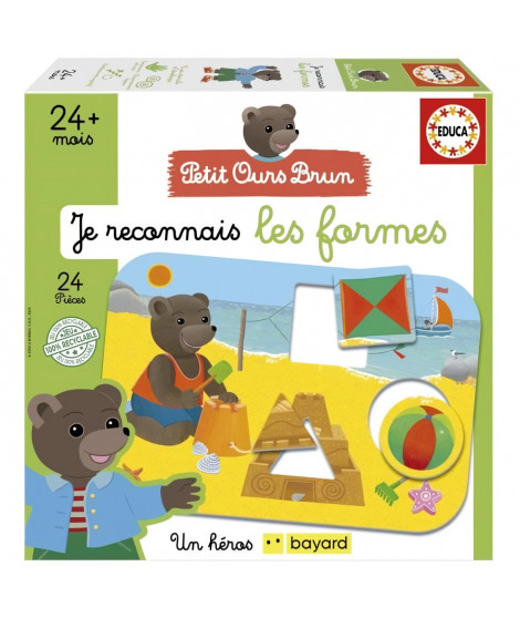 Jeu d'apprentissage - EDUCA - Je Reconnais Les Formes - Petit ours brun