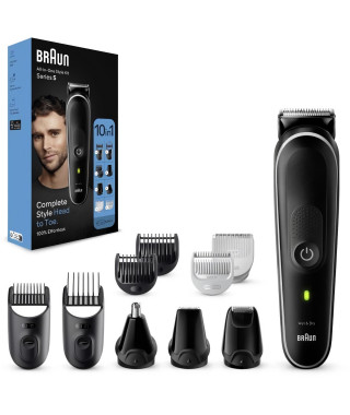Tondeuse tout-en-un - BRAUN - Series 5 MGK5440 - 10 en 1 - Kit pour barbe, cheveux, rasage du corps & bien plus