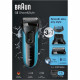 Rasoir électrique barbe homme - BRAUN - Series 3 Shave & Style 3010BT - Technologie Wet & Dry - Noir / Bleu