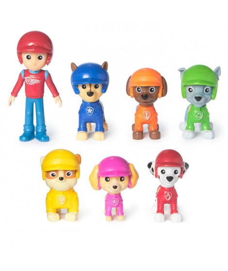 SPIN MASTER MULTIPACK DE 7 FIGURINES RESCUE WHEELS La Pat' Patrouille