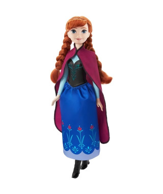 Poupée mannequin Disney - Mattel - Poupee Anna 1 - Tenue de voyage bleue et violette