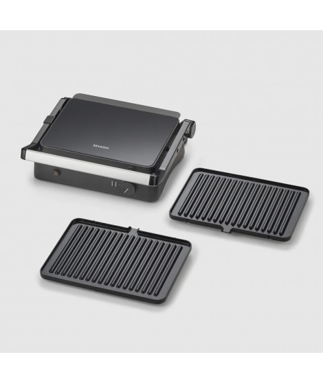 Gril électrique multifonction - SEVERIN - KG2398 - Multi-gril viande compact pour légumes, steaks et paninis