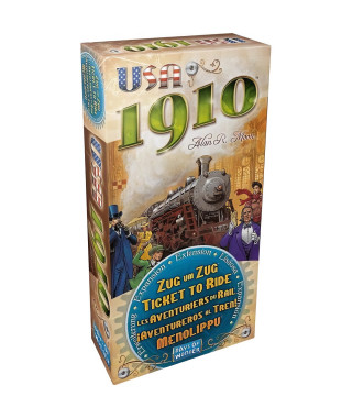 LES AVENTURIERS DU RAIL Extension USA 1910 - Jeu de société de Stratégie - Asmodee - AVE11