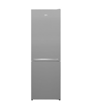 Réfrigérateur combiné congélateur en bas - BEKO - RCSA366K40SN - Classe E - 343 L - 185,2 x 59,5 x 67 cm - Gris Acier
