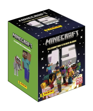 Boîte de Stickers - PANINI - Minecraft 3 (15eme anniversaire) - 36 pochettes (180 stickers)