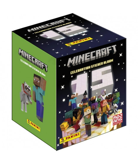 Boîte de Stickers - PANINI - Minecraft 3 (15eme anniversaire) - 36 pochettes (180 stickers)